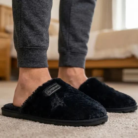 Pantufa Masculina Pelúcia Chinelo de Quarto Forrado Por Dentro Macio e Confortável - Promoção !