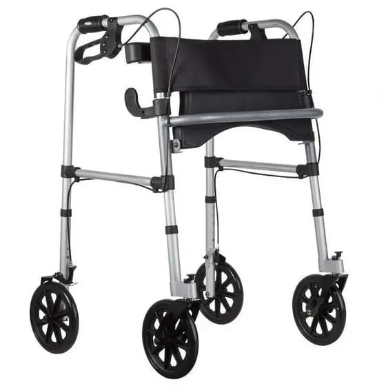 Andador Dobrável 4 Rodas com Assento Mercur BC1550