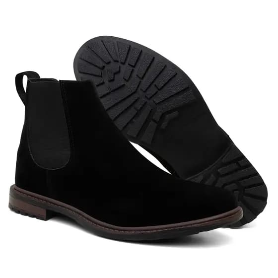 Bota Botina Chelsea Masculina Casual Cano Médio Country De Alta Qualidade