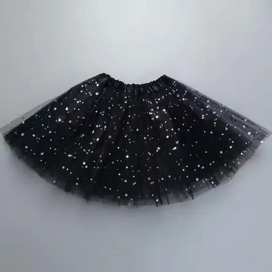 Saia Tule Tutu Brilho Colorido 30cm Ballet Carnaval Dança Festa Fantasia Diversas Cores - SQX001101
