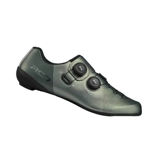Sapatilha Ciclismo Speed Shimano RC7 RC703 Carbono Verde Oliva Original Lançamento 2025 Road BOA