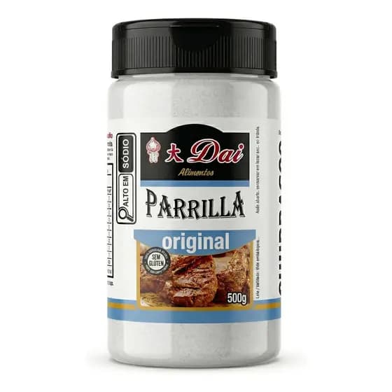 Sal De Parrilla Premium Original Churrasco Hamburguer 500g