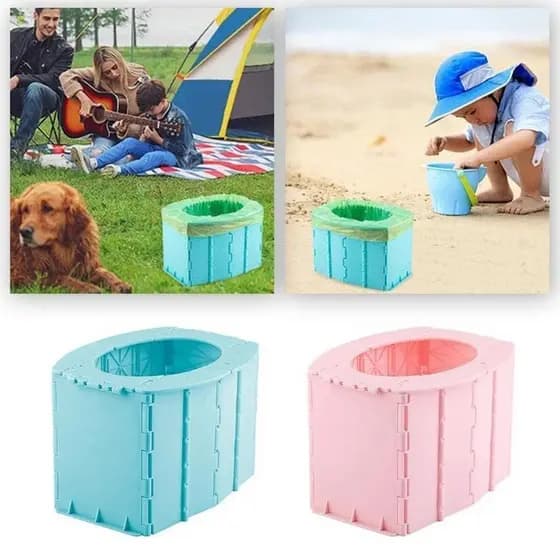Vaso Sanitário Dobrável Portátil , Balde De Conveniência Para Crianças , Acampamento , Caminhadas , Viagem