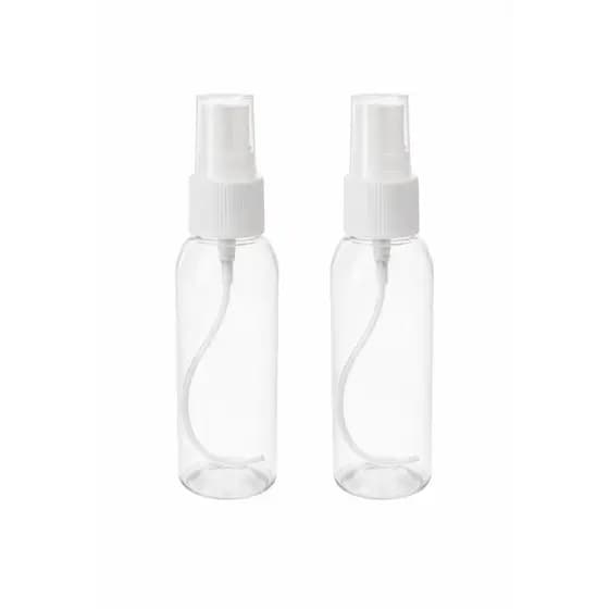 Kit Frascos transparente Spray aromatizador perfume álcool viagem