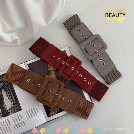 BEAU Cinto Largo Elástico Feminino Para Cintura De Camisola