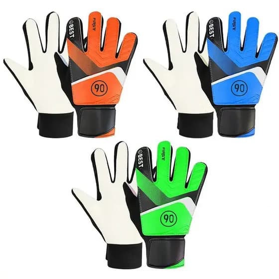 HANOI-1 PU dupla de couro luvas de goleiro antiderrapante para crianças futebol luvas de goleiro 3jgs
