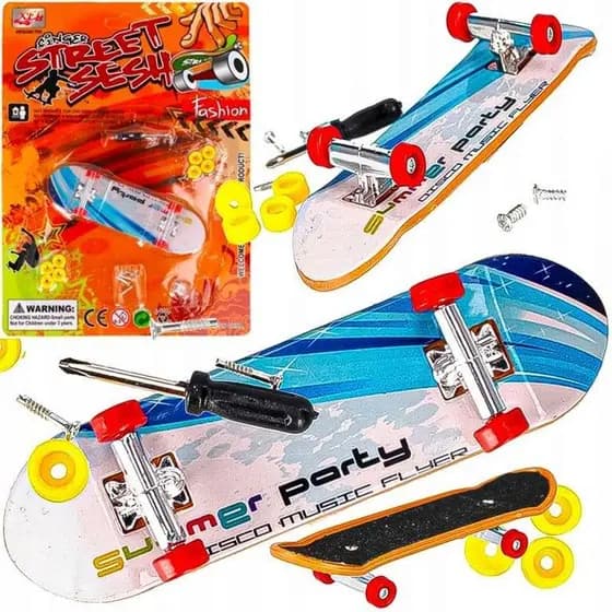 Mini Skate de Dedo Com Ferramentas Para Montar