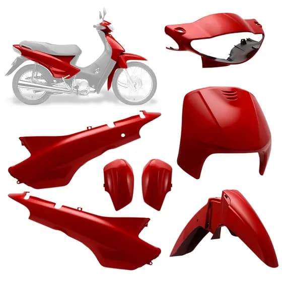 Kit Carenagem 5 Peças Pro Tork Biz 100 1998/05