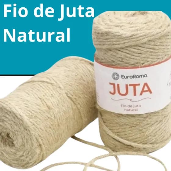 Fio de Juta Natural com 119m/ 4mm EuroRoma – Artesanato Sustentável