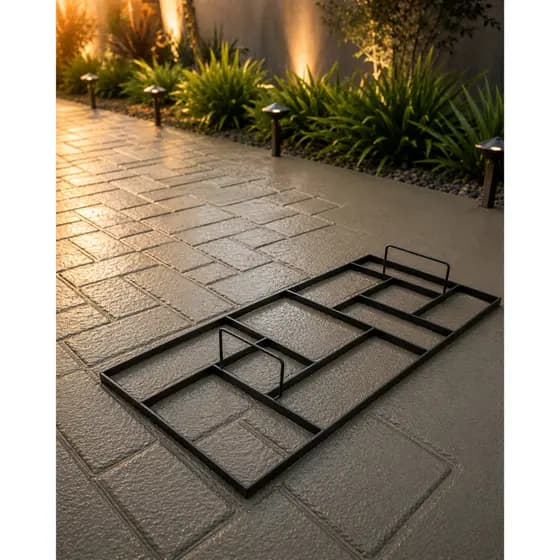 Molde Concreto Forma Piso Cimento 30x60 Tijolo Jardim Quintal Area Externa