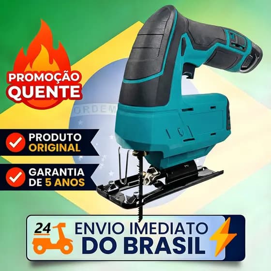 Conjunto de serra tico-tico profissional sem fio, 500 W, elétrica, bivolt, ferramenta de alta potência.
