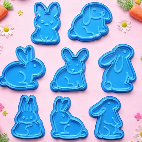Cortador de biscoitos de coelho de Páscoa fofo Playdoh