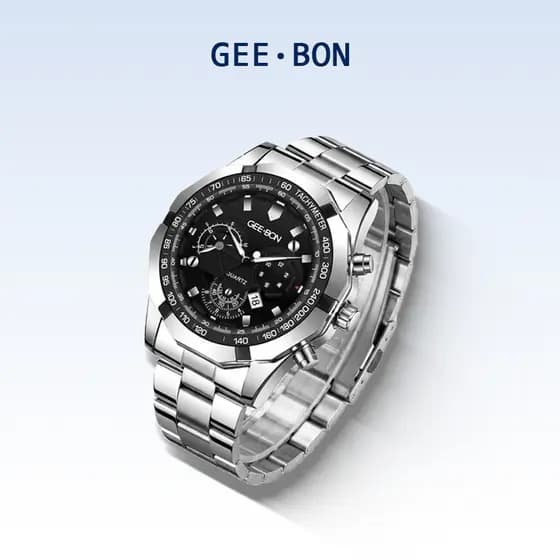 GEE·BON 5188 Relógio de quartzo Masculino a Prova d água De Luxo Moda
