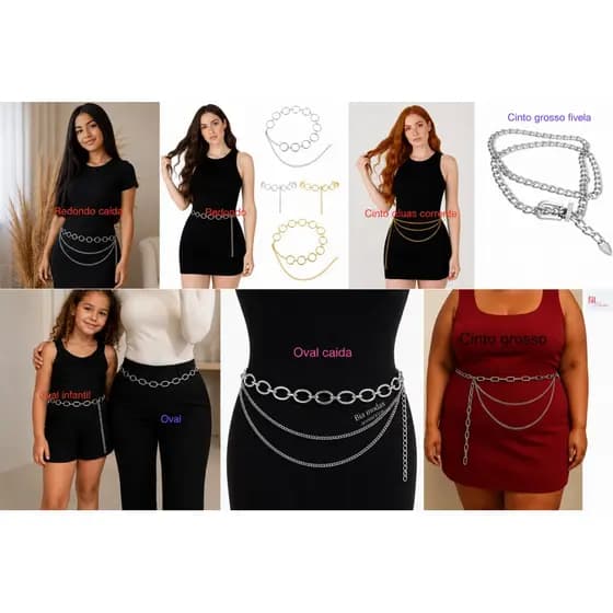 Cintos femininos Elegante Modinha - Diversos modelos