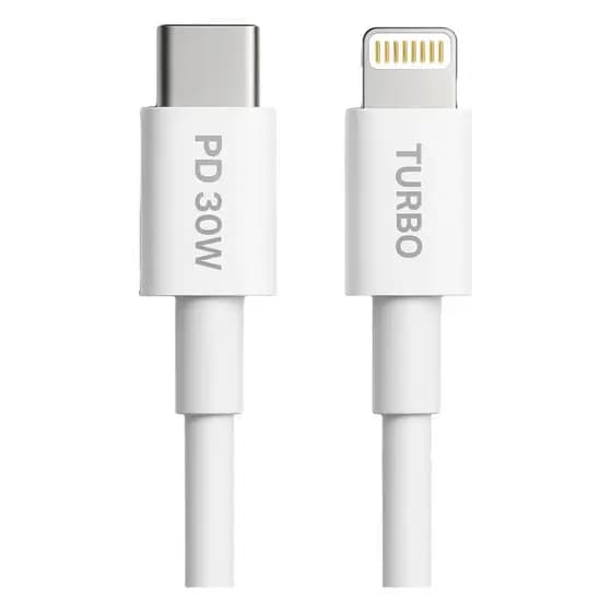 Cabo Carregador iPhone AGold 30W Turbo Carregamento Rápido e Resistente