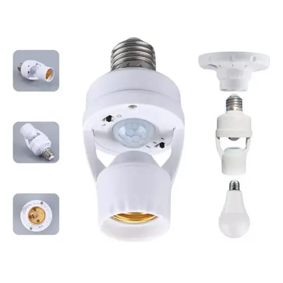 Soquete Sensor De Presença Lâmpada Bocal E27 Bivolt Economia