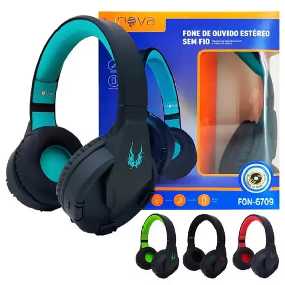 Inova Fone De Ouvido Bluetooth Sem Fio Estéreo Montados Na Cabeça,fone Para Celular,cpmputadors