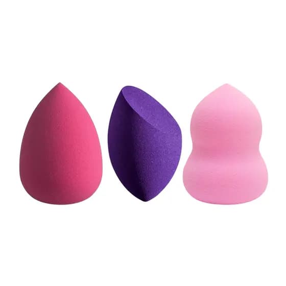 Esponja para Maquiagem – Chanfrada, Oval e Sino | Kit com 3 Modelos