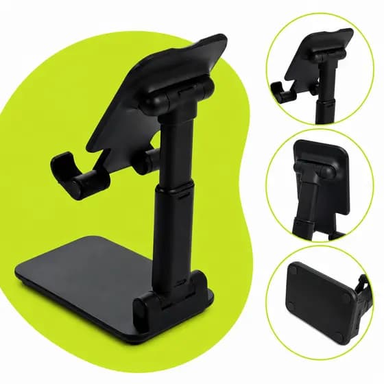 Suporte Celular e Tablet Dobrável Ajustável Mesa Portátil