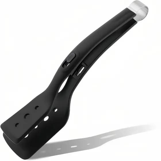 Pinças De Cozinha De Silicone De Aço Inoxidável 2 Em 1 , Garfo De Espátula Para Churrasco-Utensílios Antiaderentes Panqu