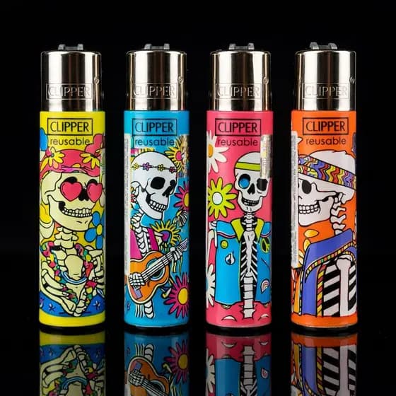 Clipper Original Maxi Hippie Theme Caveiras Kit 4