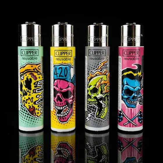 Clipper Original Maxi Caveiras Kit 4 Unid