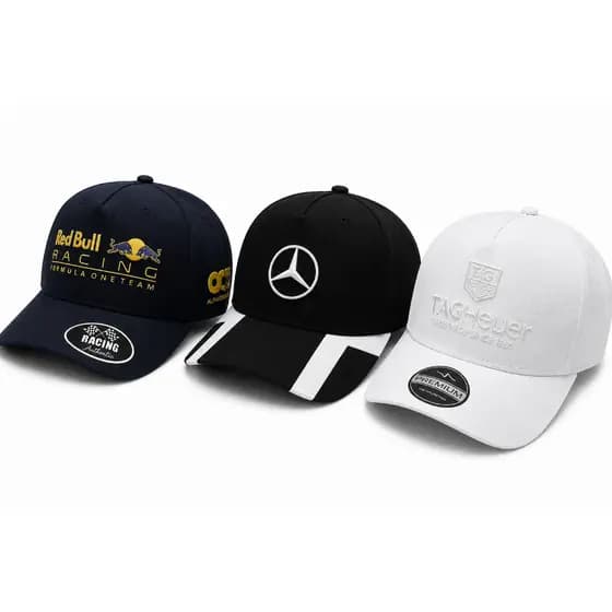 kit 3 Bonés Carro e Moto Automotivo Masculino Feminino Ajustável Aba Curva Qualidade Premium