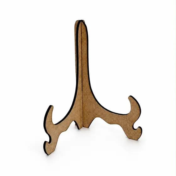 Suporte Decorativo Pratos Sala Decoração Enfeite Casa Lembrancinha Expositor Gourmet MDF Cru Natural