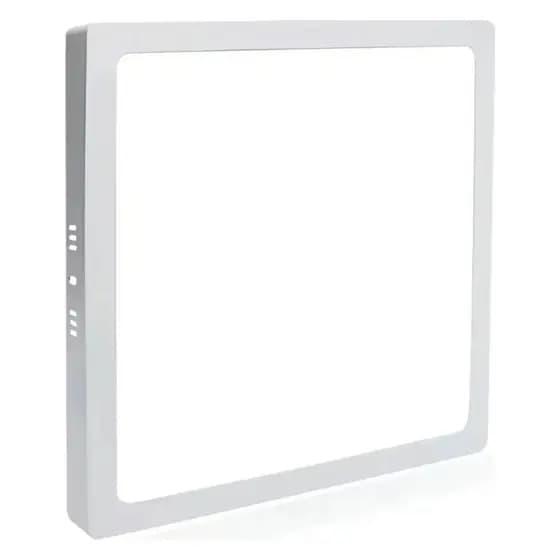 Painel 40X40 Sobrepor 40W Led Quadrado Grande Luz Branco Neutro/Quente Bivolt