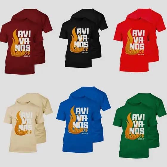 Camiseta evangelica aviva-nos camisa gospel joel 2:28-29