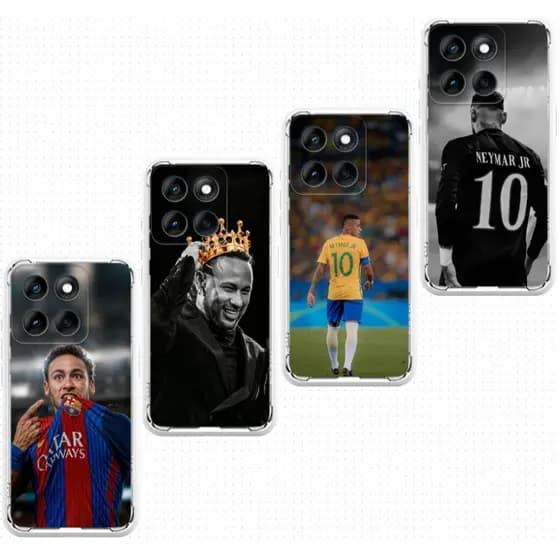 Capa Capinha Compatível com Moto G17, G67 e G77, Case TPU, Futebol Neymar JR Ney