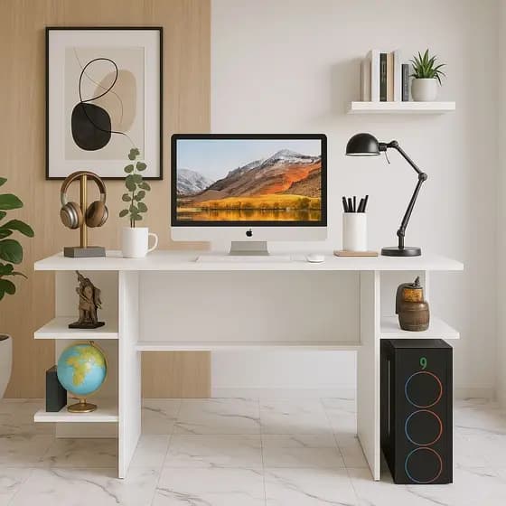 Mesa Gamer Escrivaninha – Multiuso p/ Computador, Quarto e Escritório