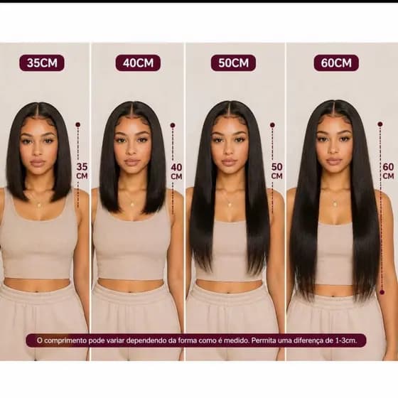 Lace Front Premium Cabelo Humano Liso 13x4