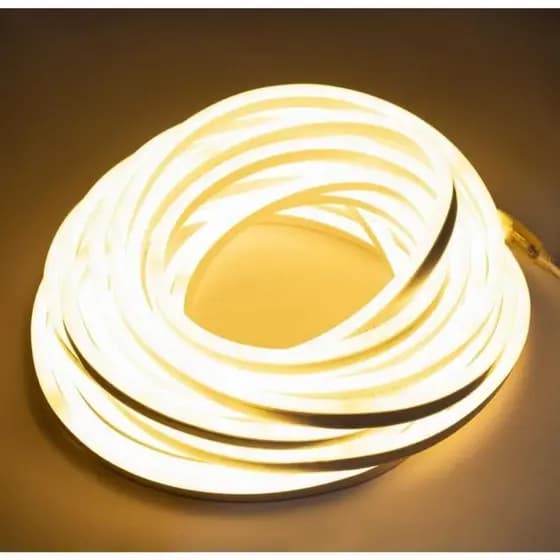 MANGUEIRA LED NEON BRANCO FRIO OU BRANCO FRIO 1 METRO JÁ COM TOMADA