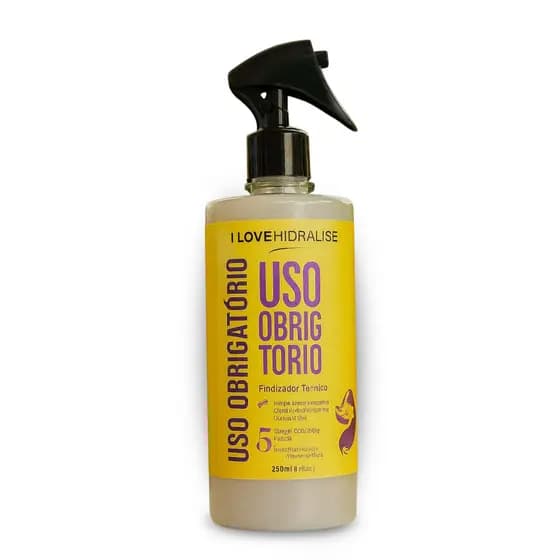 Lisoterapia Protetor Térmico 500ml – Protege do Secador e Chapinha, Brilho Intenso, Liso Perfeito