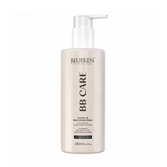 BB Care Blueken 260ml Leave In Reconstrutor Protetor Térmico Anti Frizz Pós Química ORIGINAL