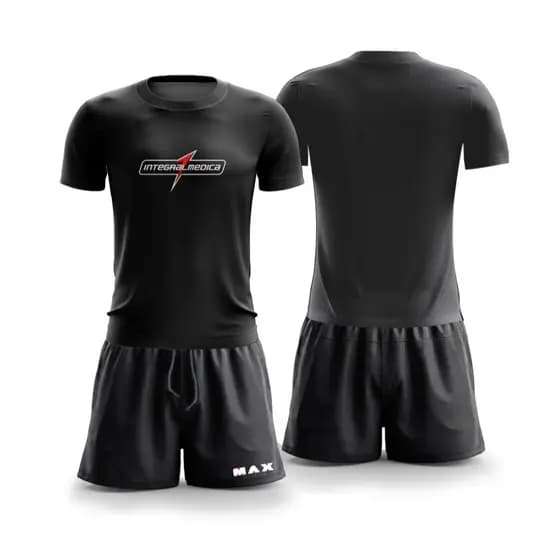 Conjunto Academia Short 2 Em 1 + Camiseta Dry Fit Masculino Integral Max Titanium Promoção