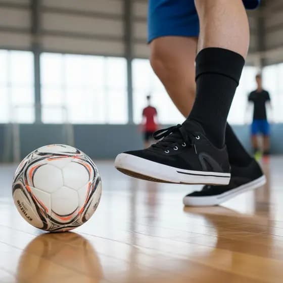 Tênis Futsal Masculino Casual Chuteira Preto Vulcanizado Confortável