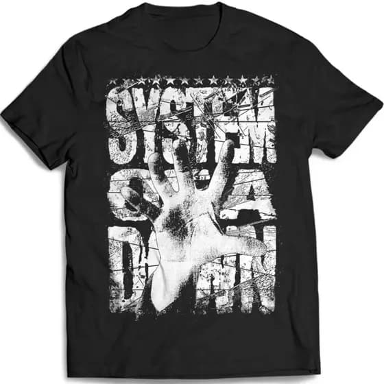 Camiseta System Of A Down Camisa de Banda de Rock Qualidade Premium