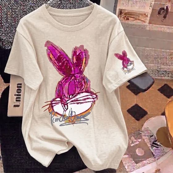 Camiseta Camisetão Oversized de luxo Larga Feminina Prestígio Confortável 100% Algodão Premium
