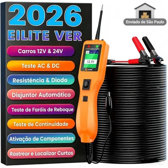 KYZEE KM05 Testador de Circuito Automotivo 12V 24V Kit de Sonda de Circuito de Energia Sistema Elétrico