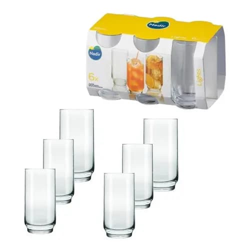 Conjunto 6 Copos Lights Nadir 300ml Cor Transparente Transparente