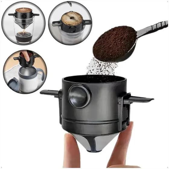 Mini Coador De Café Mini Filtro Individual Inox