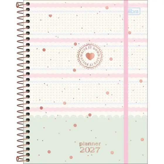 Planner Espiral Soho 2027 17,7 x 24 cm, 90g/m2, Tilibra