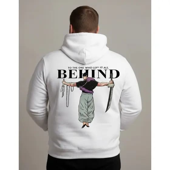 Moletom Flanelado Plus Size Anime Behind Japones Blusa de frio