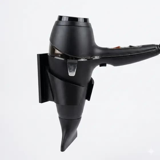 Suporte Universal Para Secador De Cabelo Parede Organizador De Bancada Para Salão E Banheiro