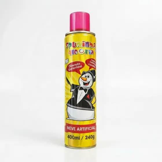 Neve Artificial Espuminha da Alegria 400ml Spray para Festas Carnaval