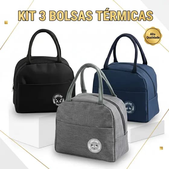 Bolsa Térmica Portátil Para Marmita Lancheira Com Isolamento Térmico Lancheira Marmiteira