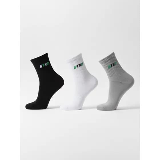 Kit 6 Meias Cano Médio Atoalhada Calcanhar Verdadeiro Algodão MASCULINO FEMININO ACADEMIA TRABALHO CONFORTÁVEL