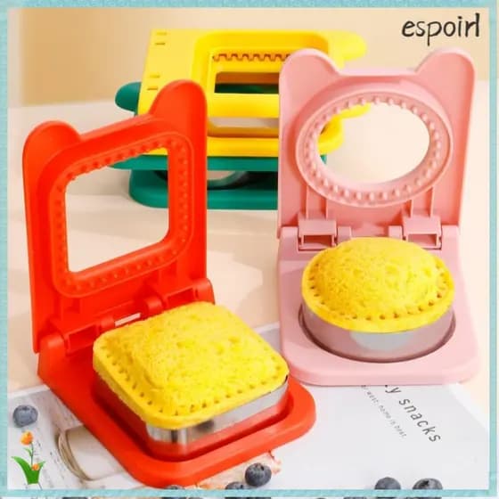 Molde Para Cortadores De Sanduíche ESPOIR DIY , Selador De Aço Inoxidável , Pão Torrado , Vários Formatos , Lancheira ,